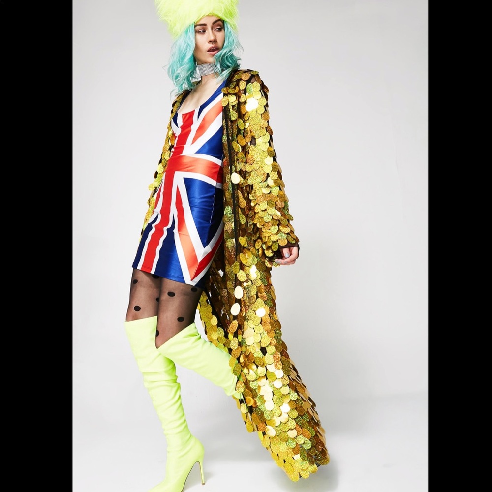 Jaded London gold palette kimono